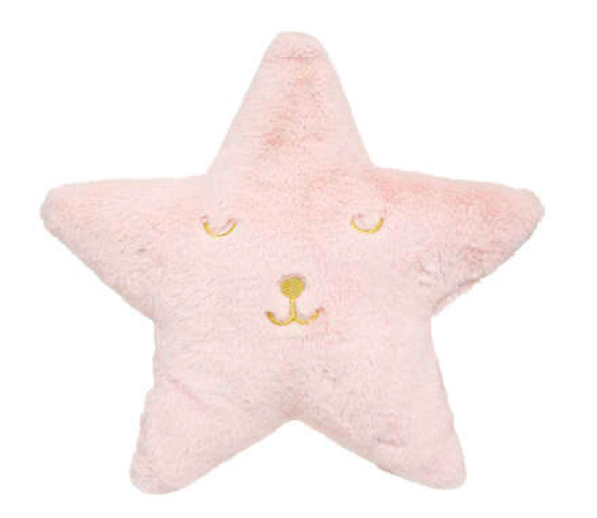  Pillow pink fur star, pink